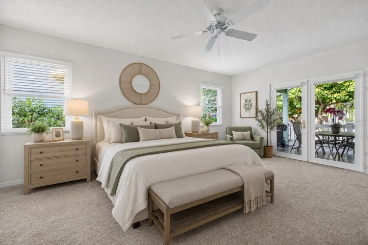 Virtually Staged Primary Suite