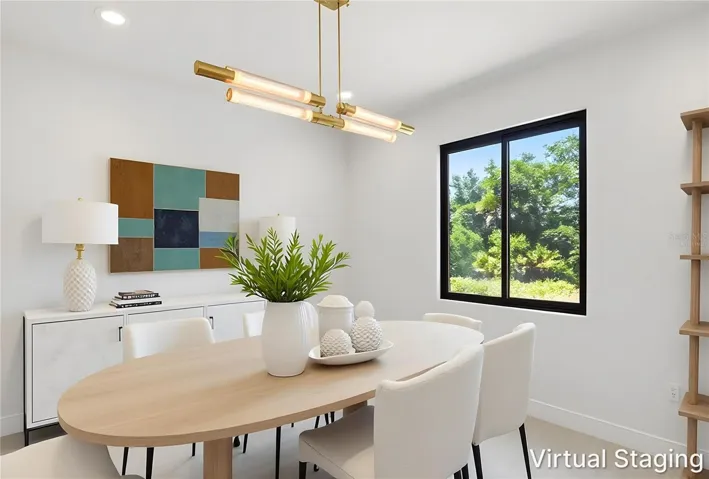 Virtually Staged Dining Room