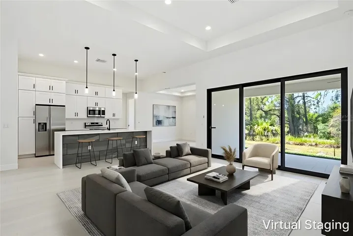 Virtually Staged Living Rooms