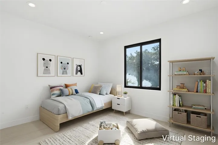 Virtually Staged Kids Bedroom