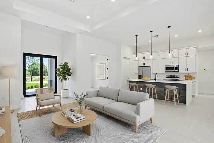 Virtually Staged Living Room