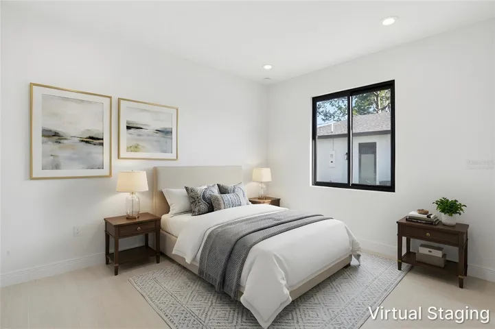 Virtually Staged Guest Bedroom