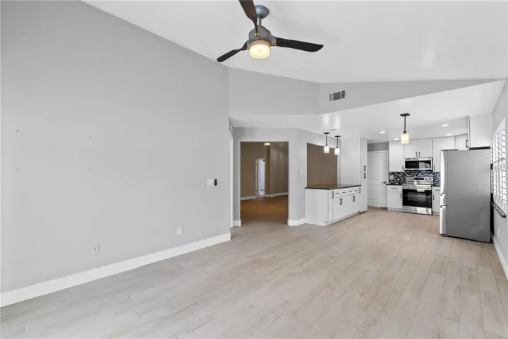 View from dining area