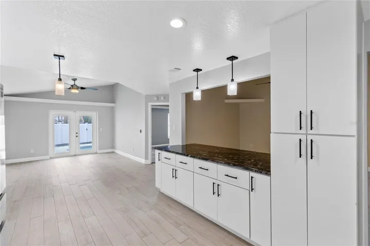 Kitchen and dining area