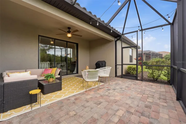 Extended, Covered and screened in Lanai overlooking green space