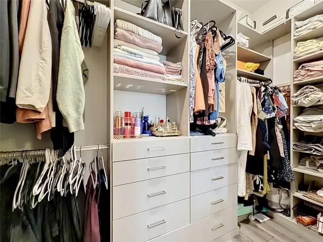 Master walk-in closet