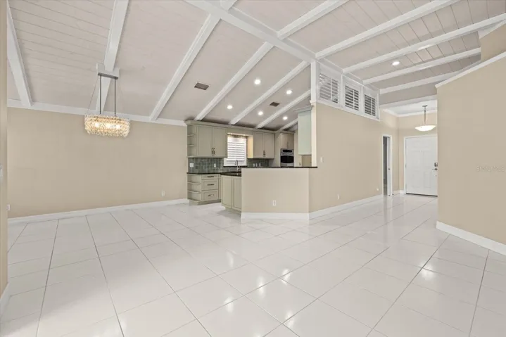 Great Room with Vaulted tongue & groove ceiling