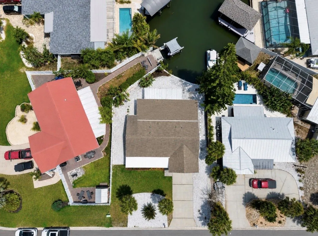 Aerial, Plenty of Room for your own boat dock!