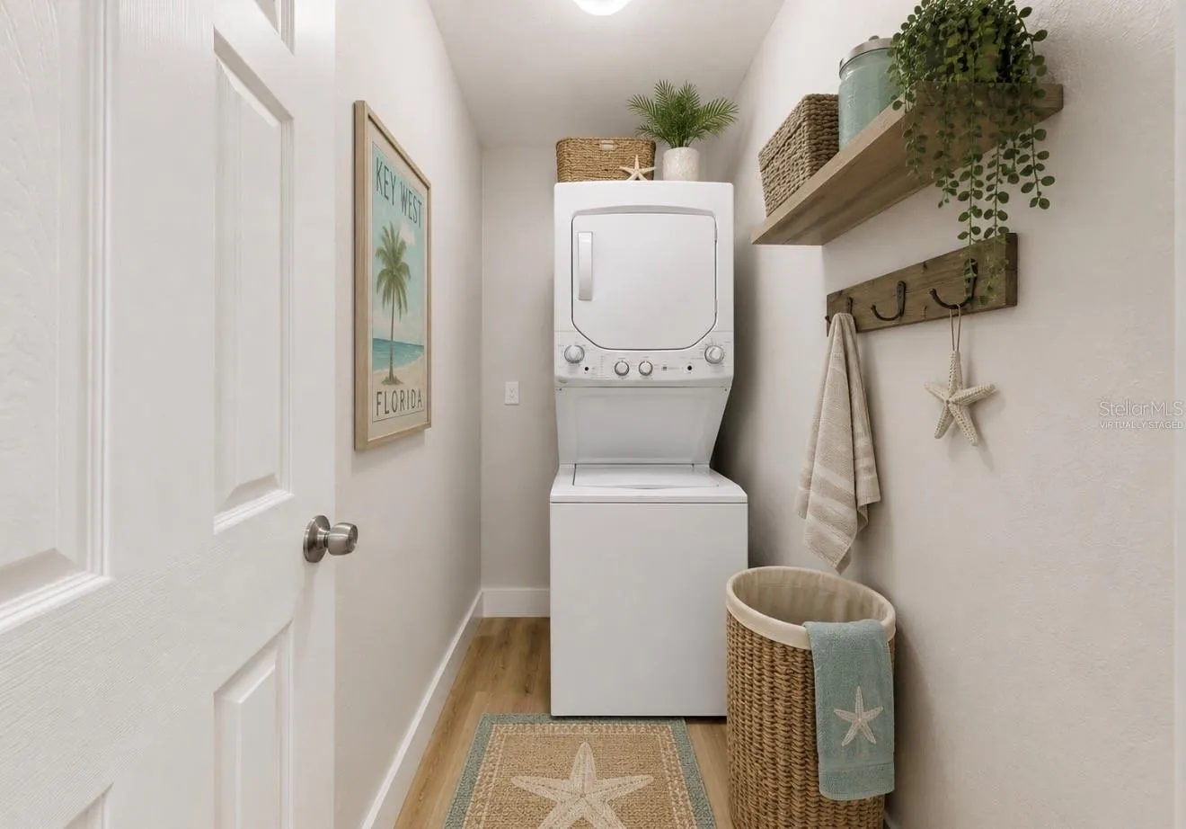 Virtually Staged Laundry Room