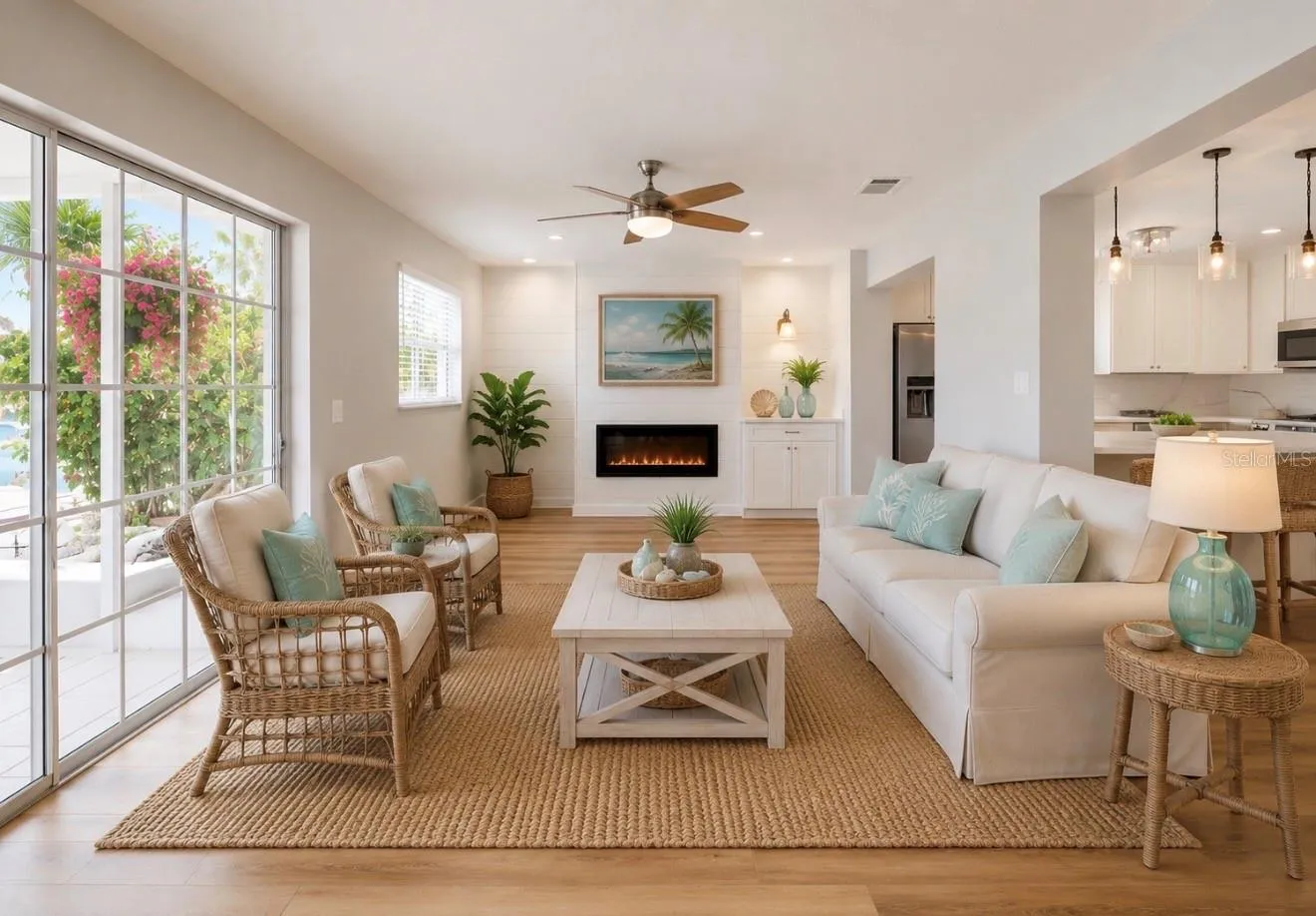Family Room with water views