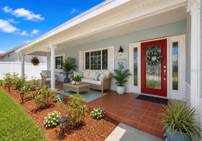 Front Porch for morning coffees!