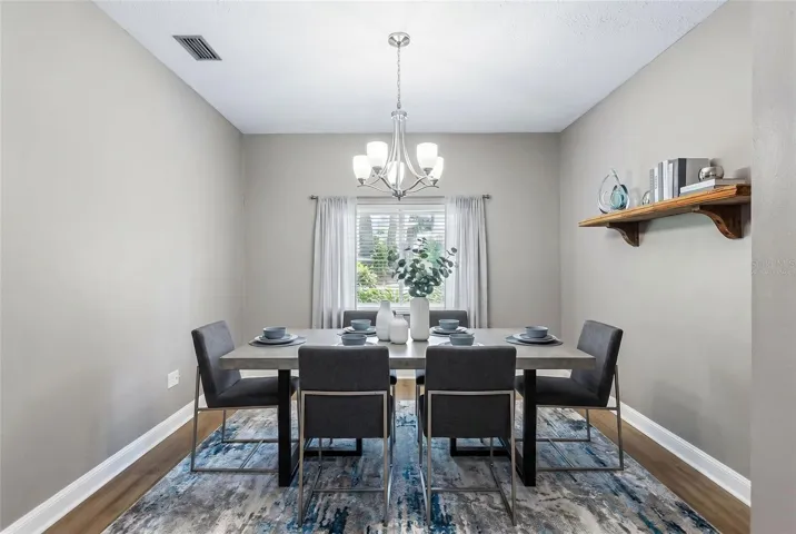 Virtually Staged Dining Room