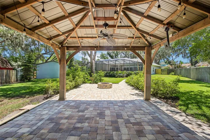 Gazebo and Fire pit