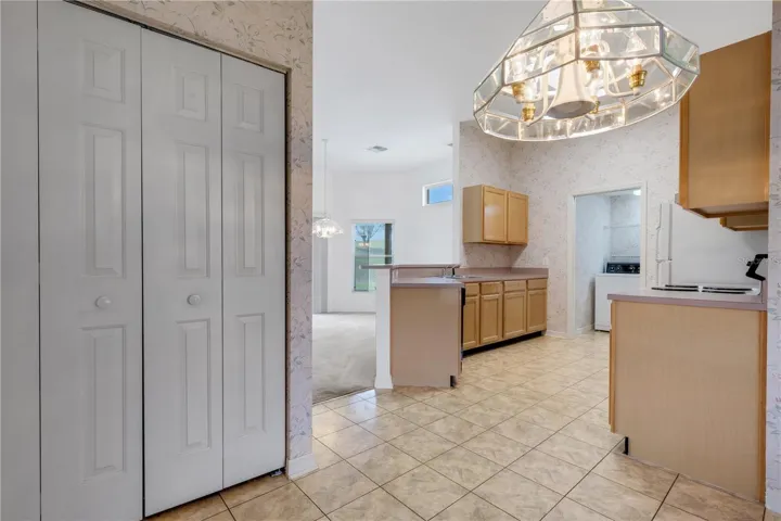 Pantry closet in breakfast nook
