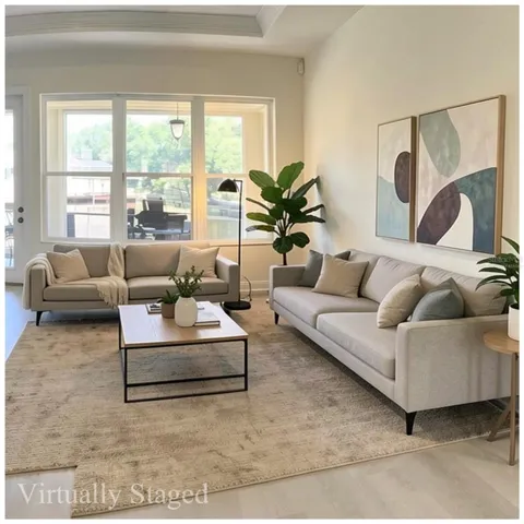 Virtually Staged Living Room