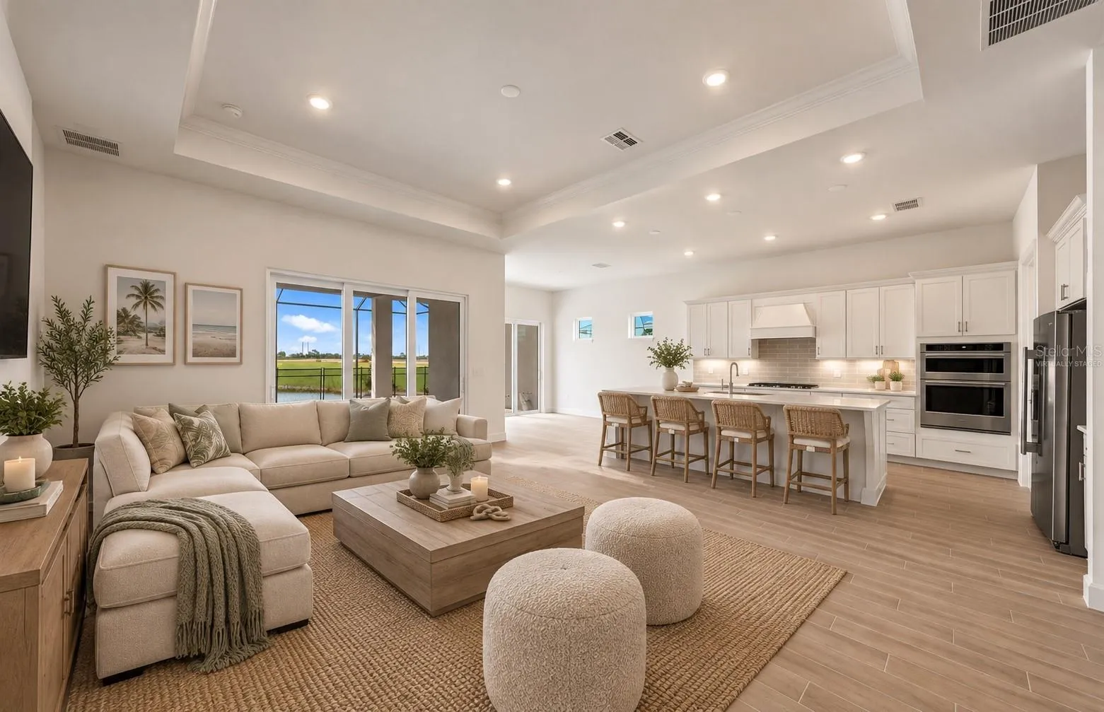 Virtually staged of actual home.