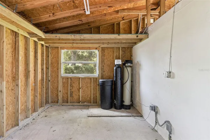 storage room/ water softner for the house
