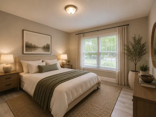 Virtually Staged 3rd Bedroom