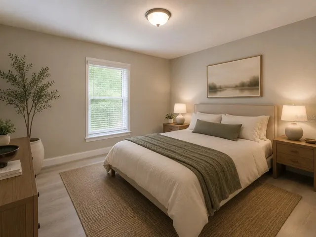 Virtually Staged 2nd Bedroom