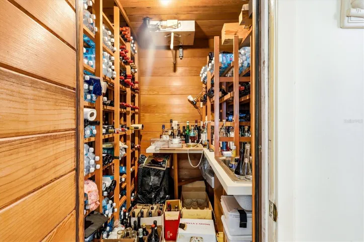 Built in wine chiller/cellar in kitchen