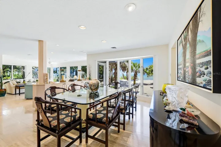 Dining Room-Living Room have amazing Gulf views