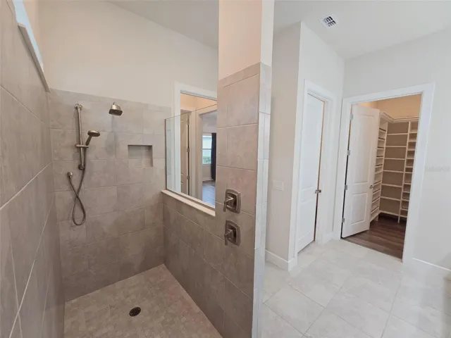 large walk in shower