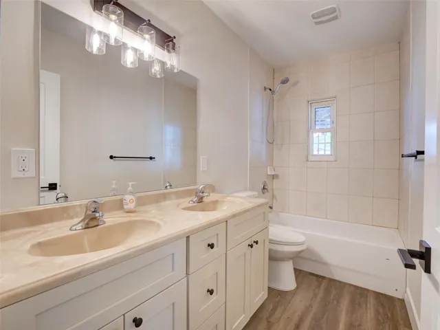 Bath with tub-shower