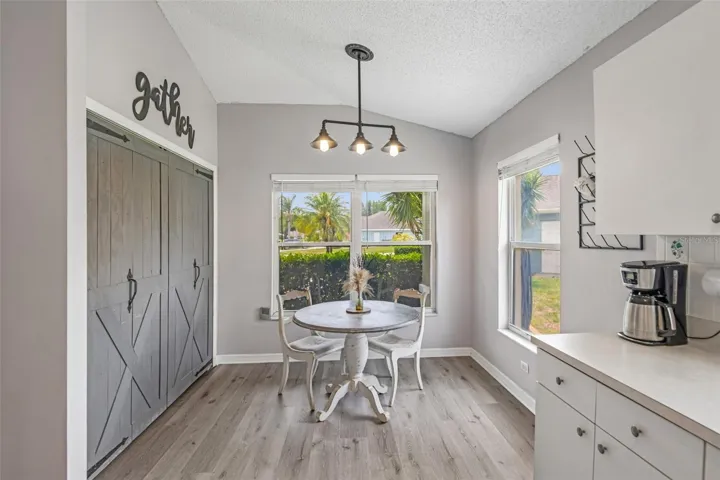 Eat-in kitchen and large pantry