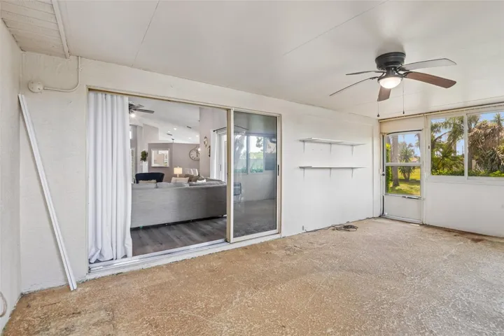 Sunroom offers an additional 264 sq. feet of covered space