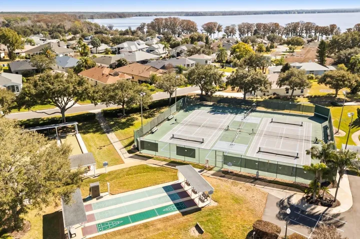 Aerial view of Royal Harbor's amenity center, showcasing the resort-style facilities available to residents.