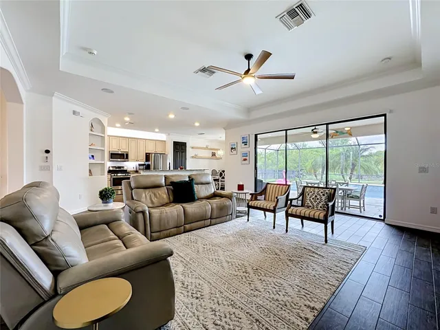 Greatroom open to kitchen!