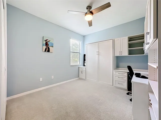 Bedroom #4 with builtin desk and Murphy Bed