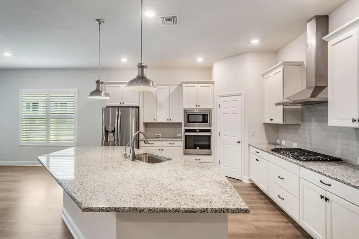 More than ample counter and cabinet space