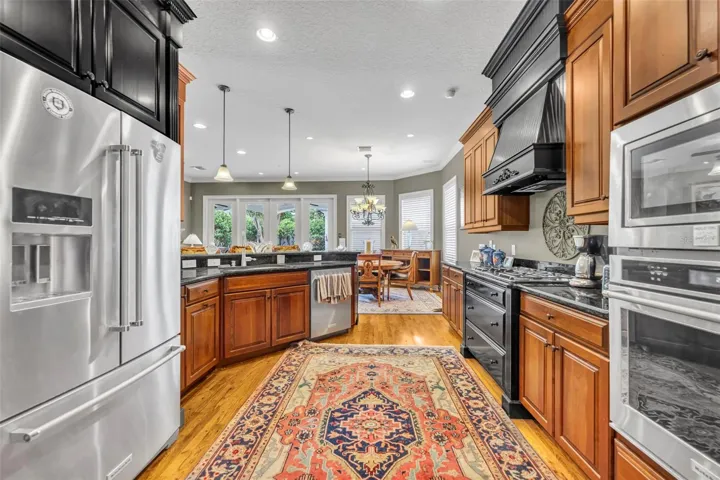 Kitchen looking towards backyard