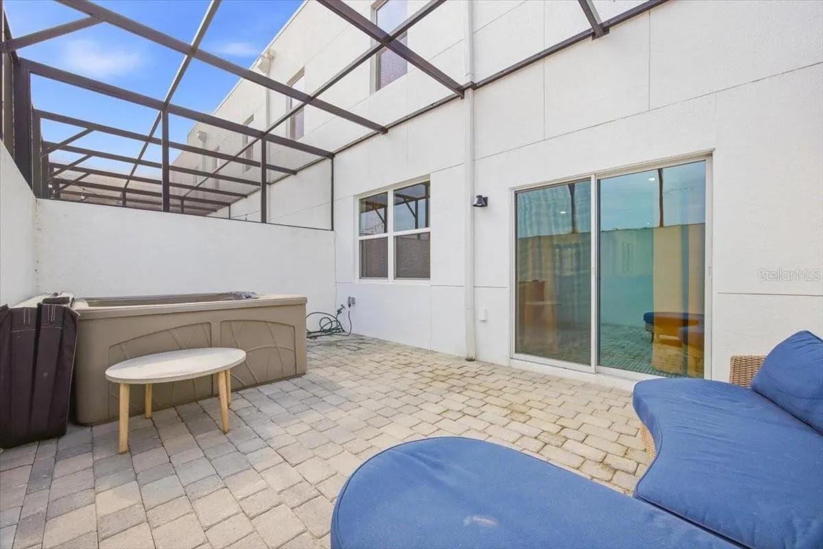 Patio area with Spa
