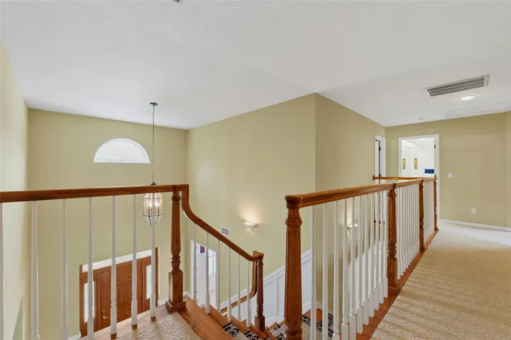 top of stairs