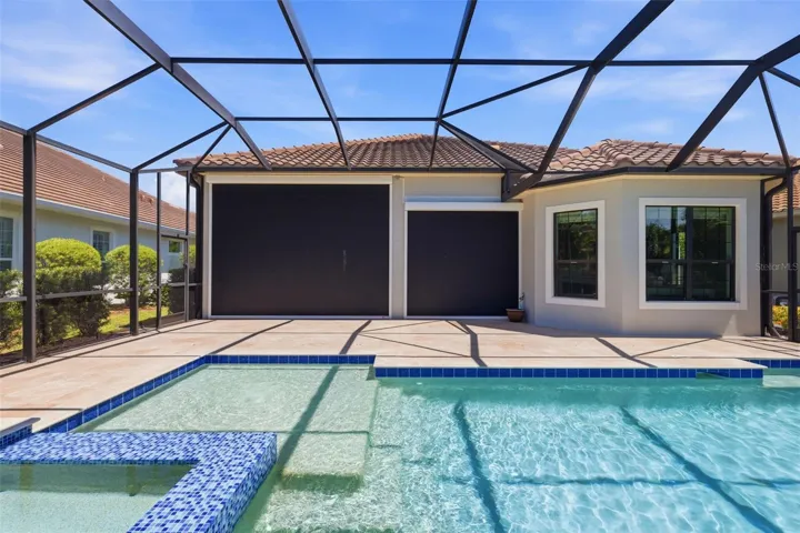 Roll down hurricane shades to protect home and possessions