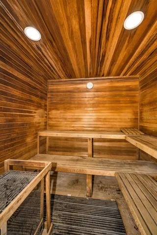 Sauna room.  Can you believe it?