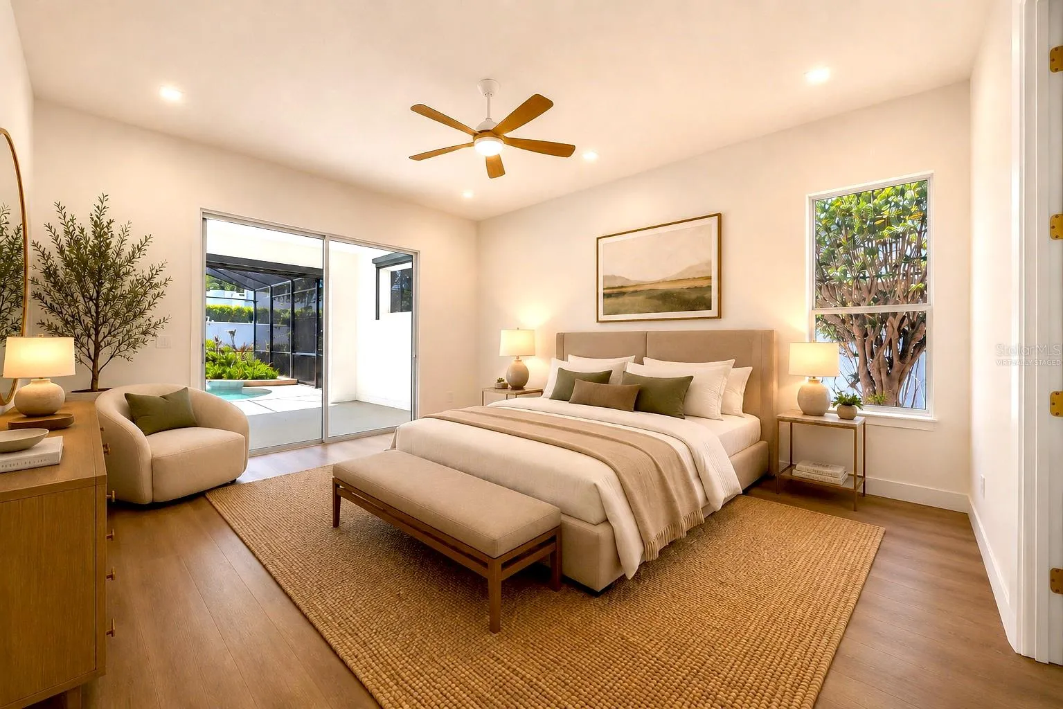 Primary Bedroom Virtually Staged