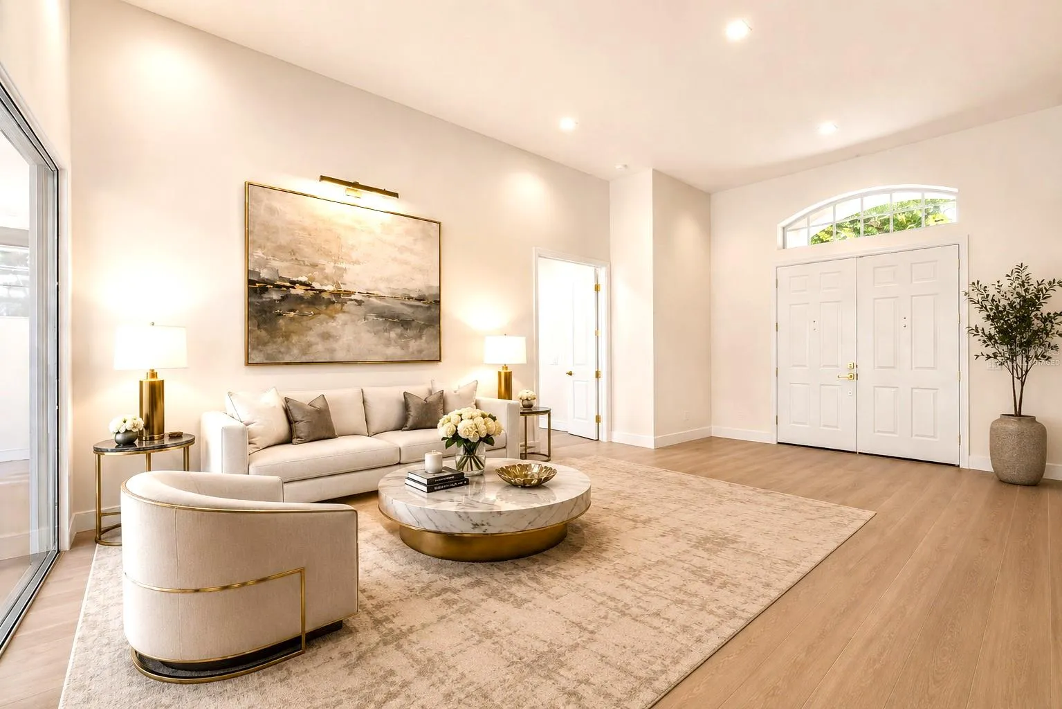 Living Room Virtually Staged