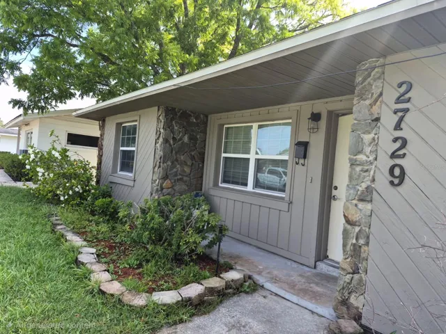 front of the house