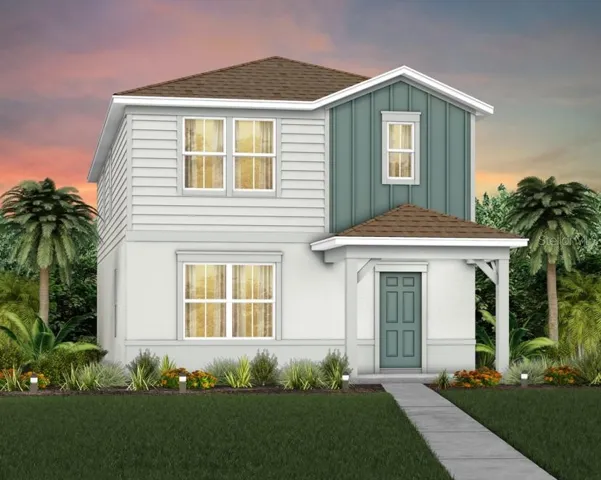 Exterior Design. Artistic rendering for this new construction home. Pictures are for illustrative purposes only. Elevations, colors and options may vary.
