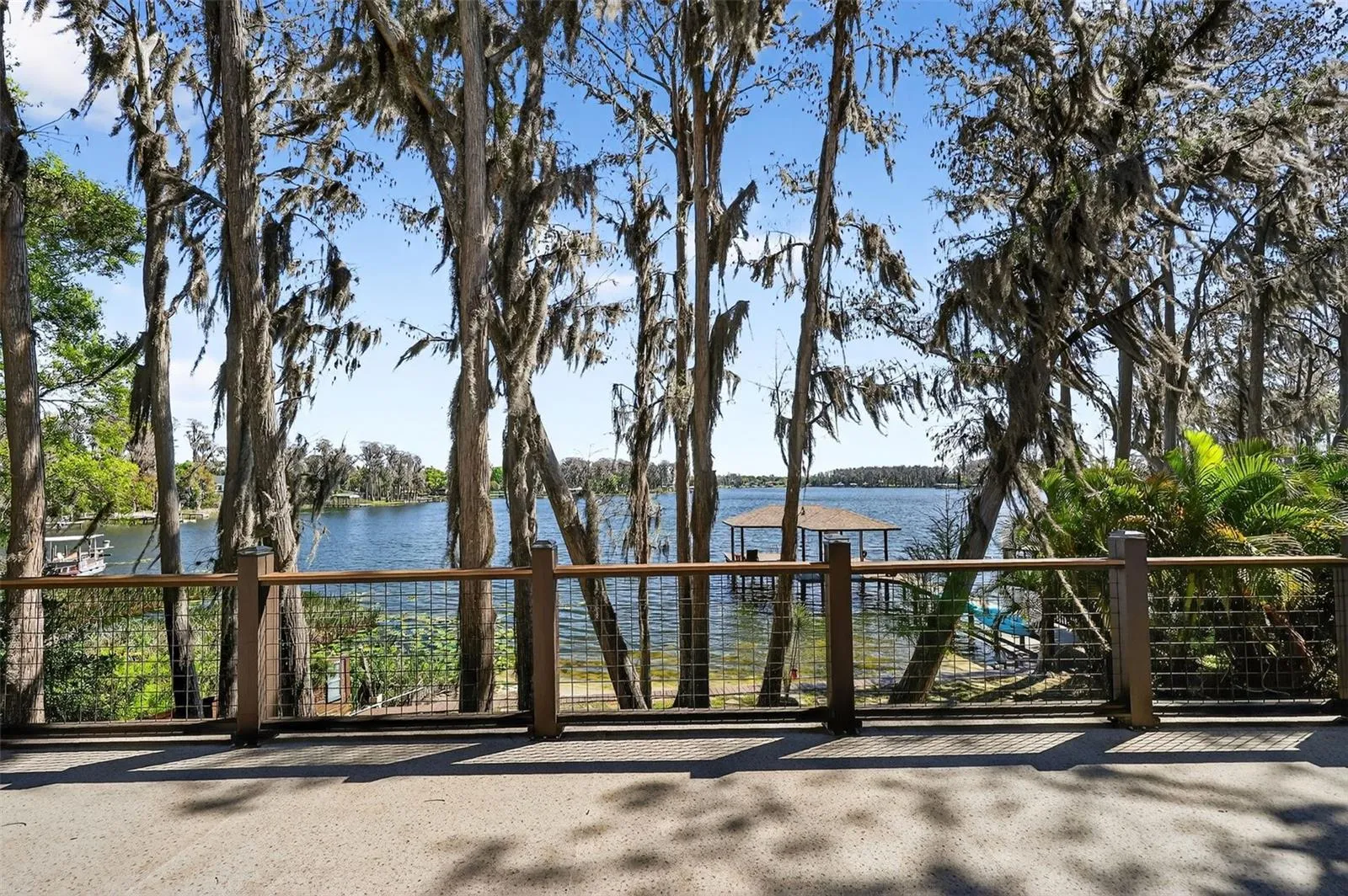 The view from the second floor wrap-around deck.