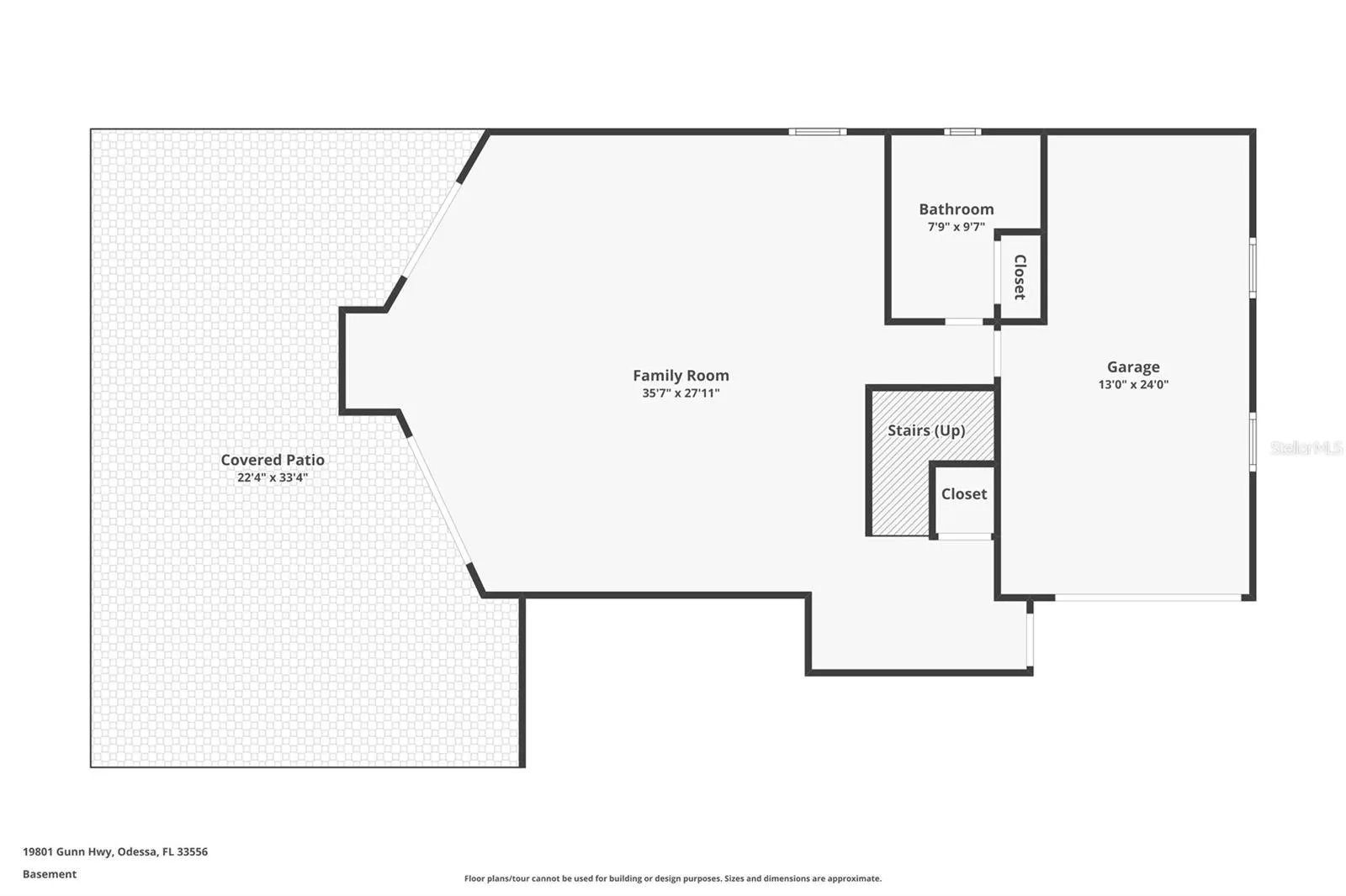 First floor. Dimensions are approximate