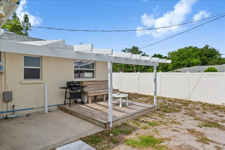 Back deck off of bonus room