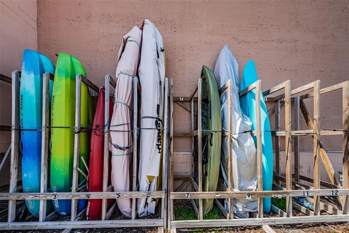 Kayak storage available