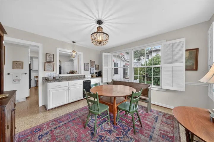 Breakfast room off the kitchen