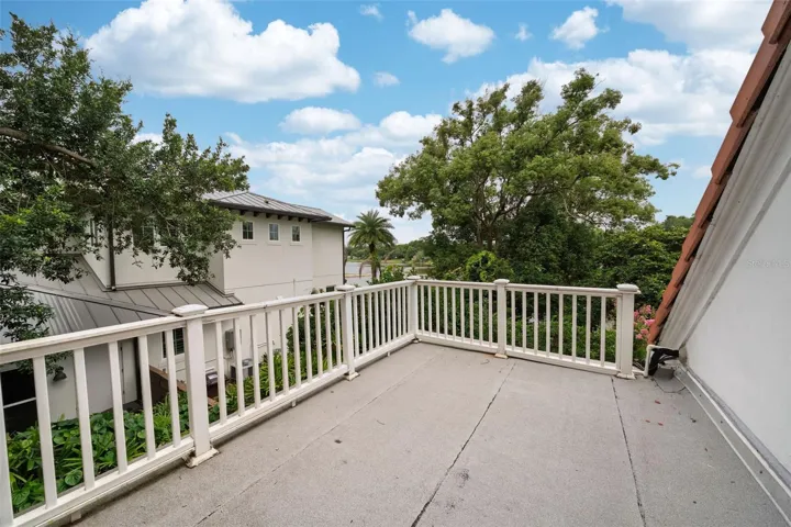 Second floor patio off of bedroom