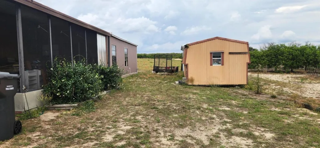 Side of Home and Shed