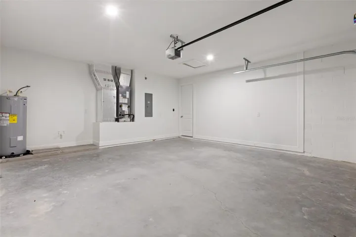 Garage with ample space.